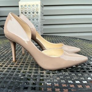 Jessica Simpson Tan Patent Leather Heels
